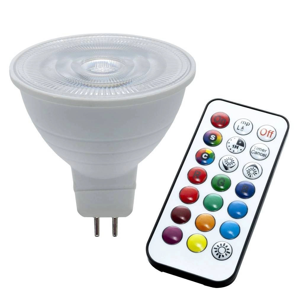 Trade Shop - Faretto Led Rgb+6000k 6 W 12v Incasso 6cm Tondo Rgbw Effetti Luce Colorata Barca -