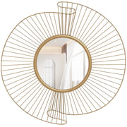 Specchio da Parete Rotondo ¨C Minimal ¨C Oro 60x60 cm