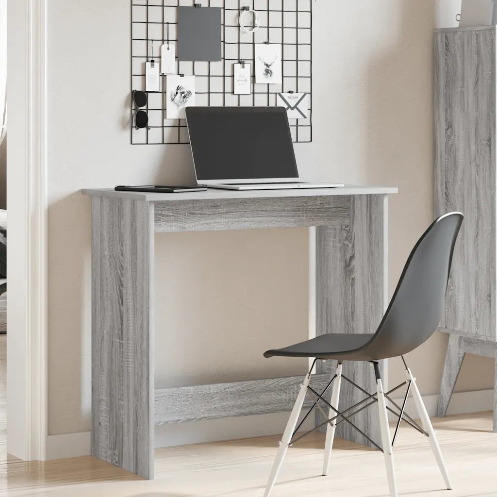 Scrivania Grigio Sonoma 80x40x75 cm in Legno Multistrato 860459