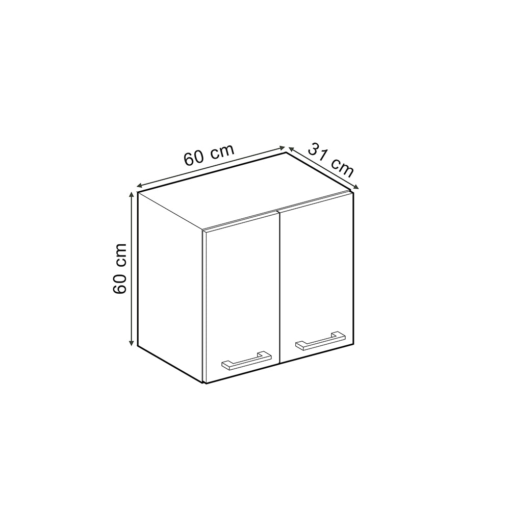 Vicco Pensile da cucina Grigio nobile 60 cm