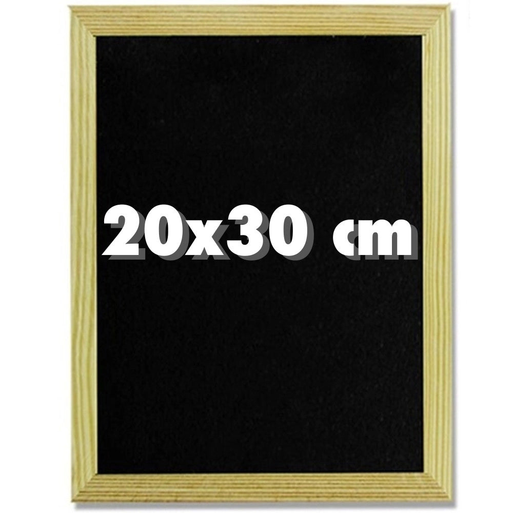 Trade Shop - Lavagna Nera Per Gessetto 20 X 30 Cm Lavagnetta Casa Ufficio Scuola -