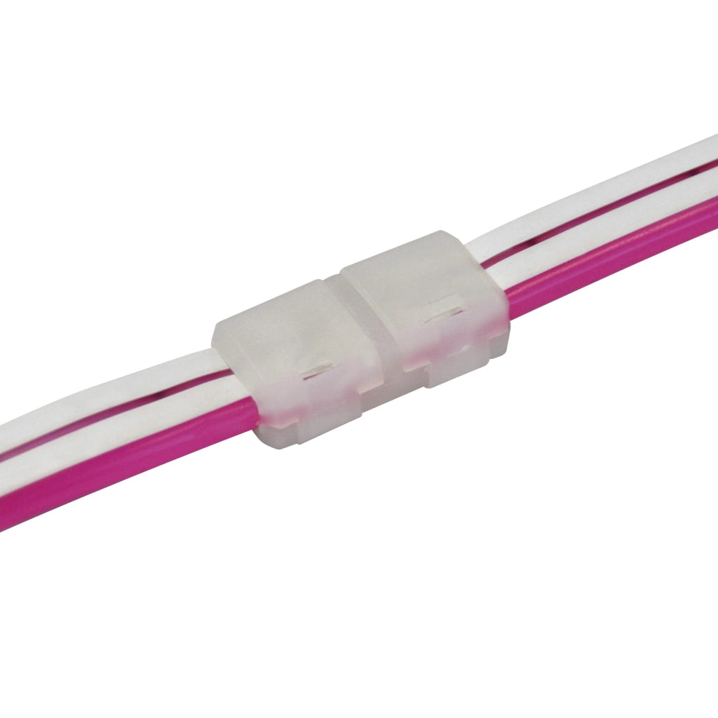 Connettore fisso Neon LED 12mm 2 pin 12-24V 3A Polux