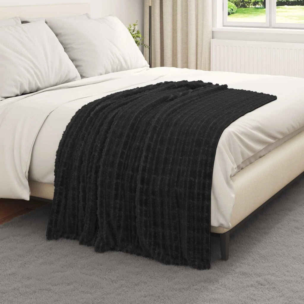Coperta Nero 150 x 130 cm Panno 42016929