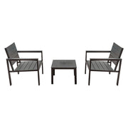 SET GIARDINO EFFETTO POLYWOOD 'OROSEI'
