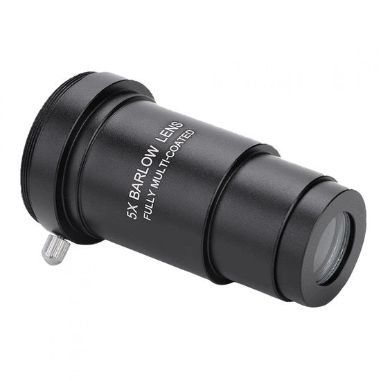 Accessori Telescopici - Lente Barlow 5x di Amplificazione - Lente Multi Strato - Fita M42 - Caso in Alluminio - Ottima Visibilità - Lente Telescopica Barlow