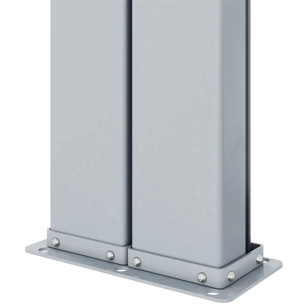 Tenda da Sole Laterale Retrattile Nera 220x1000 cm 318048