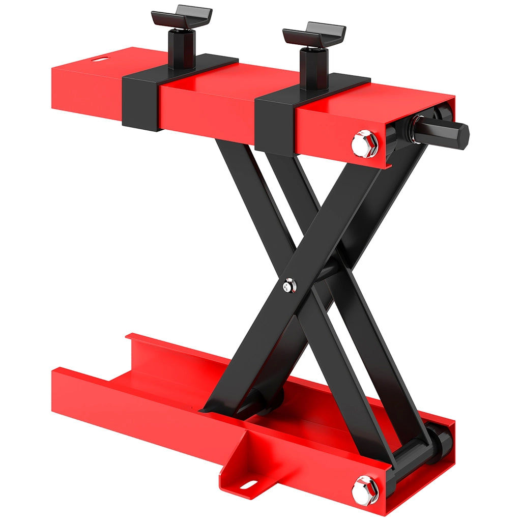 Cavalletto Sollevamento Moto 500 kg ¨C Minimal ¨C Rosso 45x15x9.5-40 cm