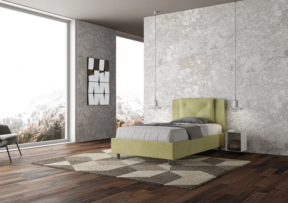 Letto Singolo 80x190 cm con Rete Appia Tè Verde