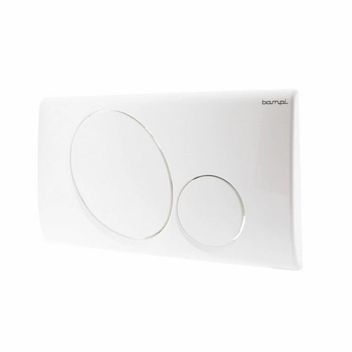 PLACCA 2 PULSANTI MOD. VEGA- Bianca- BAMPI- pezzi 1