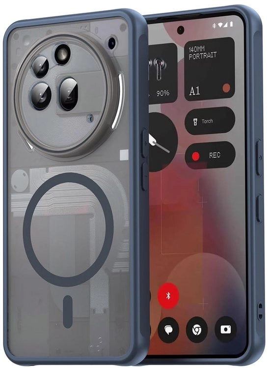 Custodia telefonica shockresistente - magnetica - ultra sottile - trasparente - con silicone morbido - con TPU/PC resistente alle abrasioni