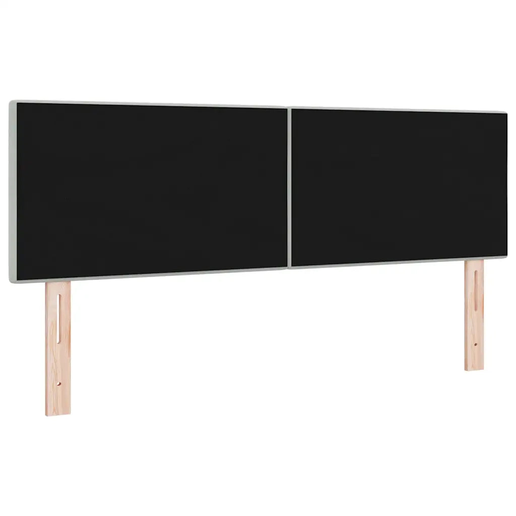 Testiera | Testata LED con strisce LED Grigio chiaro 144 cm Velluto