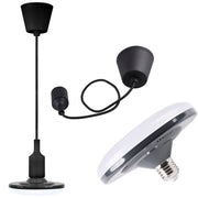 Lampada a sospensione KIKI nera E27 LED 10W Polux
