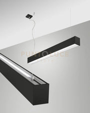 TURNER SOSPENSIONE A DOPPIA EMISSIONE NERA 29W+15W 4000K 3570+1440LM PRISMATIC 100CM