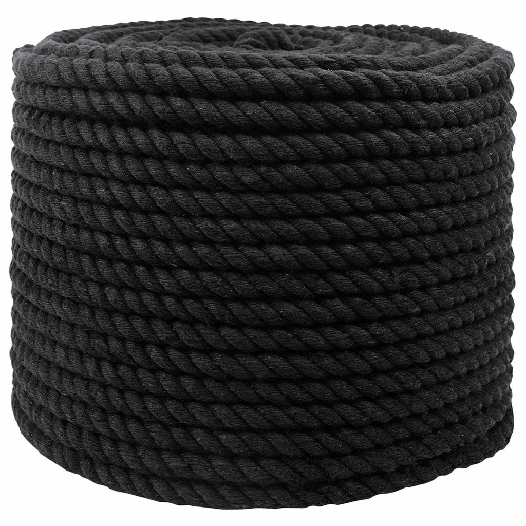 Corda | Fune Nero 1 x 1 x 5000 cm Cotone