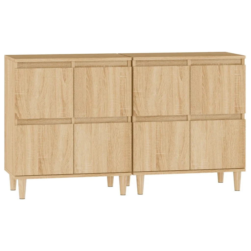 Buffet credenza cassettiera armadio mobile contenitore organizer per cucina soggiorno salotti set di 2 Sonoma 60 x 35 x 70 cm in legno ingegnerizzato marrone 02_0036820