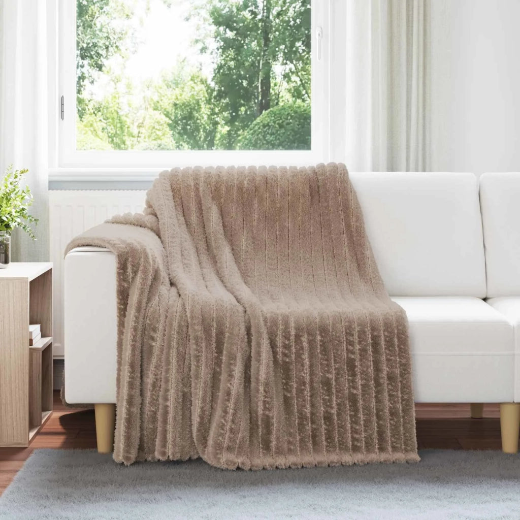 Coperte da Pile 6 pcs Cammello 200 x 150 cm Panno 42016870