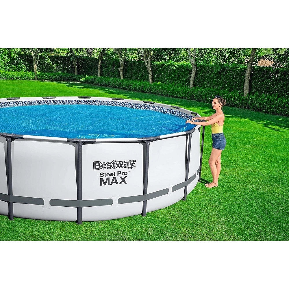 Telo Termico Copertura Per Piscina Fuori Terra Rotonda Da 366 Cm / 396 Cm 58242         