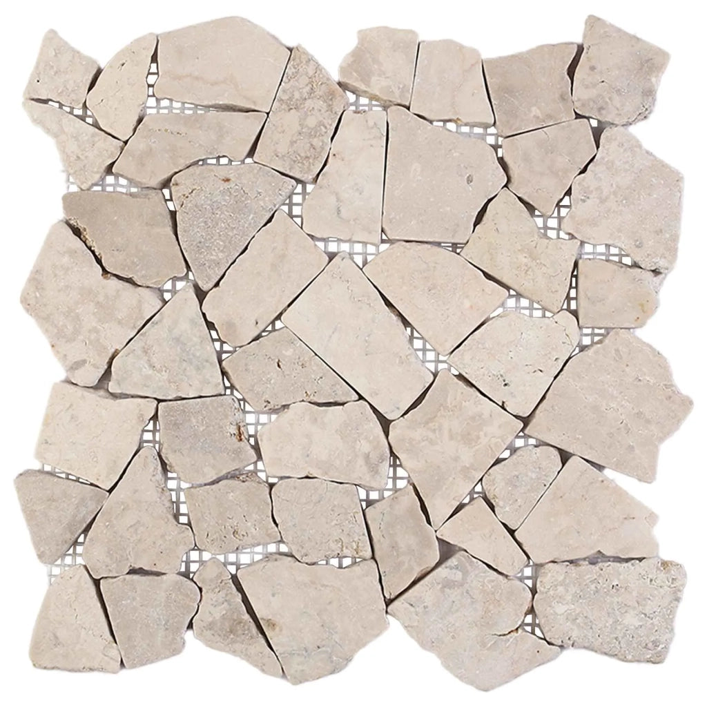 Piastrelle Mosaico Crema 30 x 30 cm Marmo 42033527