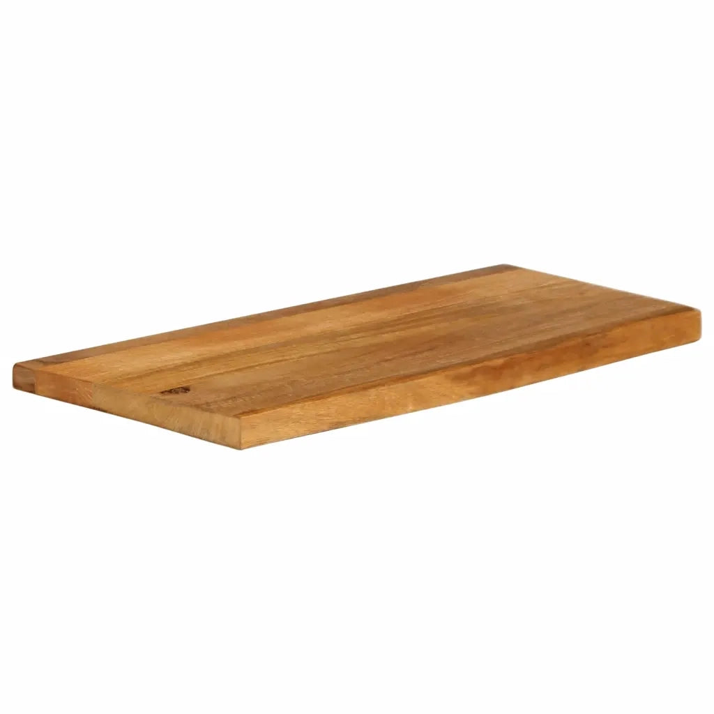 Piano Tavolo | Superficie Tavolo | Piano Scrivania Bordi Vivi 70x20x3,8 cm in Legno Massello di Mango