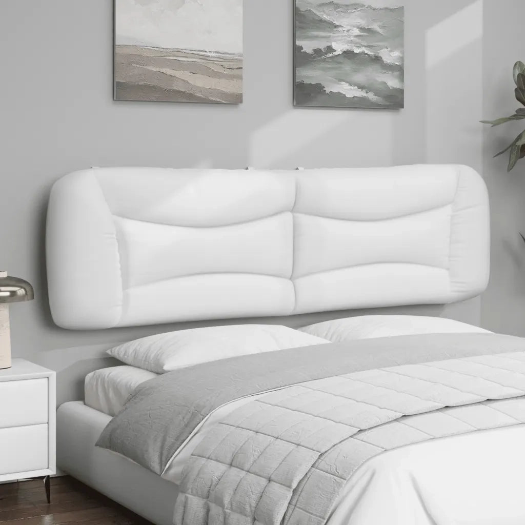 Cuscino Testiera Hvar Bianco 193 cm in Similpelle 374636
