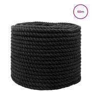 Corda | Fune Nero 1 x 1 x 5000 cm Cotone