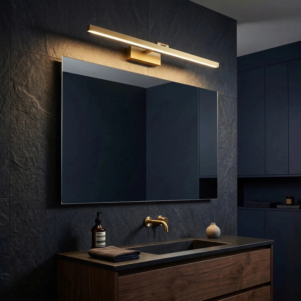 Applique Da Bagno Led APP1865-1W 80 Cm Brush Gold