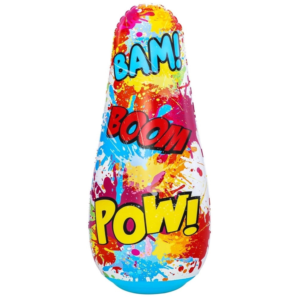 Trade Shop - Pungiball Sempreimpiedi Sacco Boxe Comic Blast Design Fumetti 48x46x119cm Bambini 52630 -
