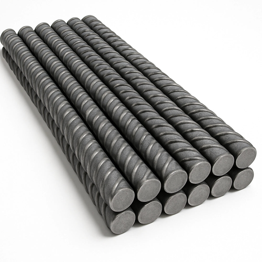 Tondino ferro zigrinato 1,2 m barra armatura cemento edilizia pezzi 20 *** misura Ø 8 mm, confezione 1