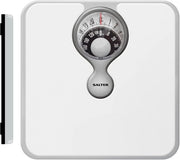 Ponderosimetro - Ponderosimetro meccanico - Capacità 133kg - Funzione di ingrandimento - Utilizzo in bagno - Visibile i dati - Senza batterie - Bianco