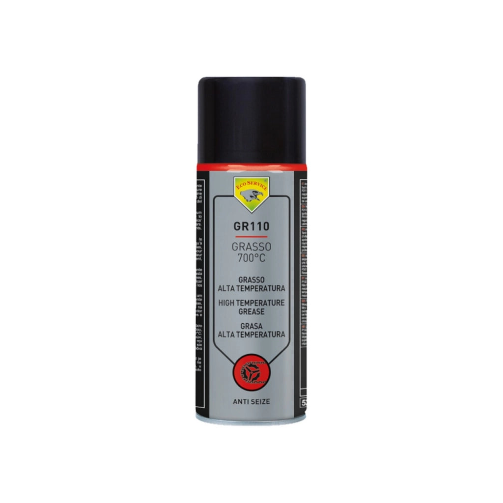 Grasso Alte Temperature 700°C Spray 400 ml al Bisolfuro di Molibdeno – Lubrificante Anti Grippaggio per Bulloni e Componenti Meccanici – ES GR110