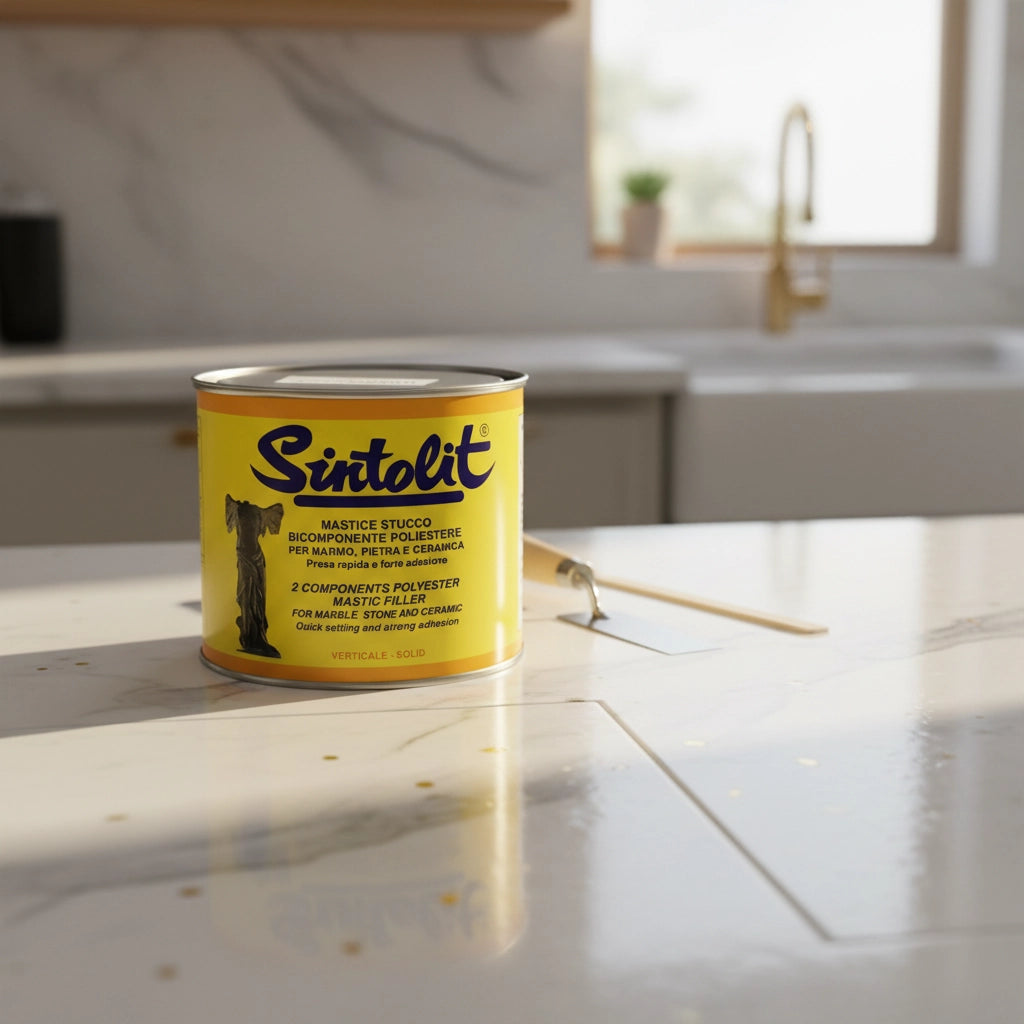 Mastice stucco bianco per marmo e ceramica 175 ml