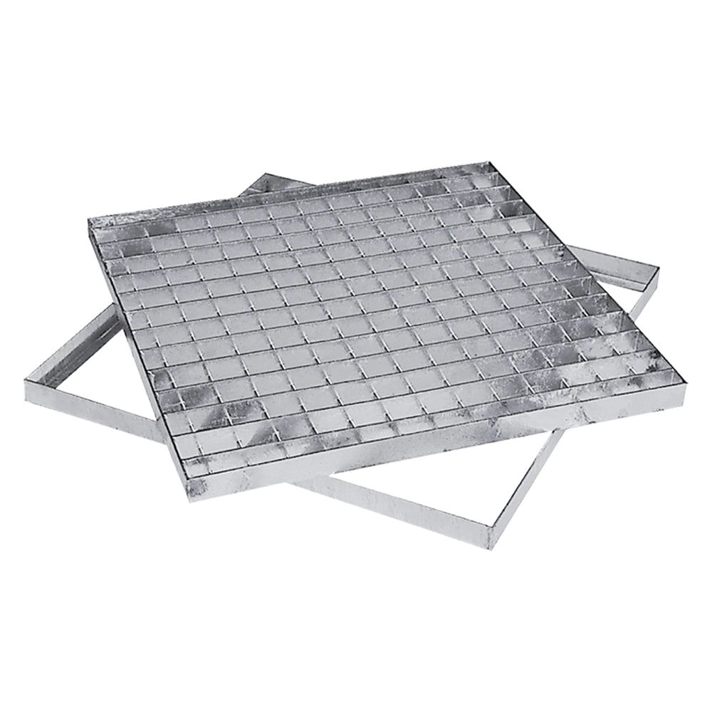 Griglia quadra 50x50 cm in acciaio zincato