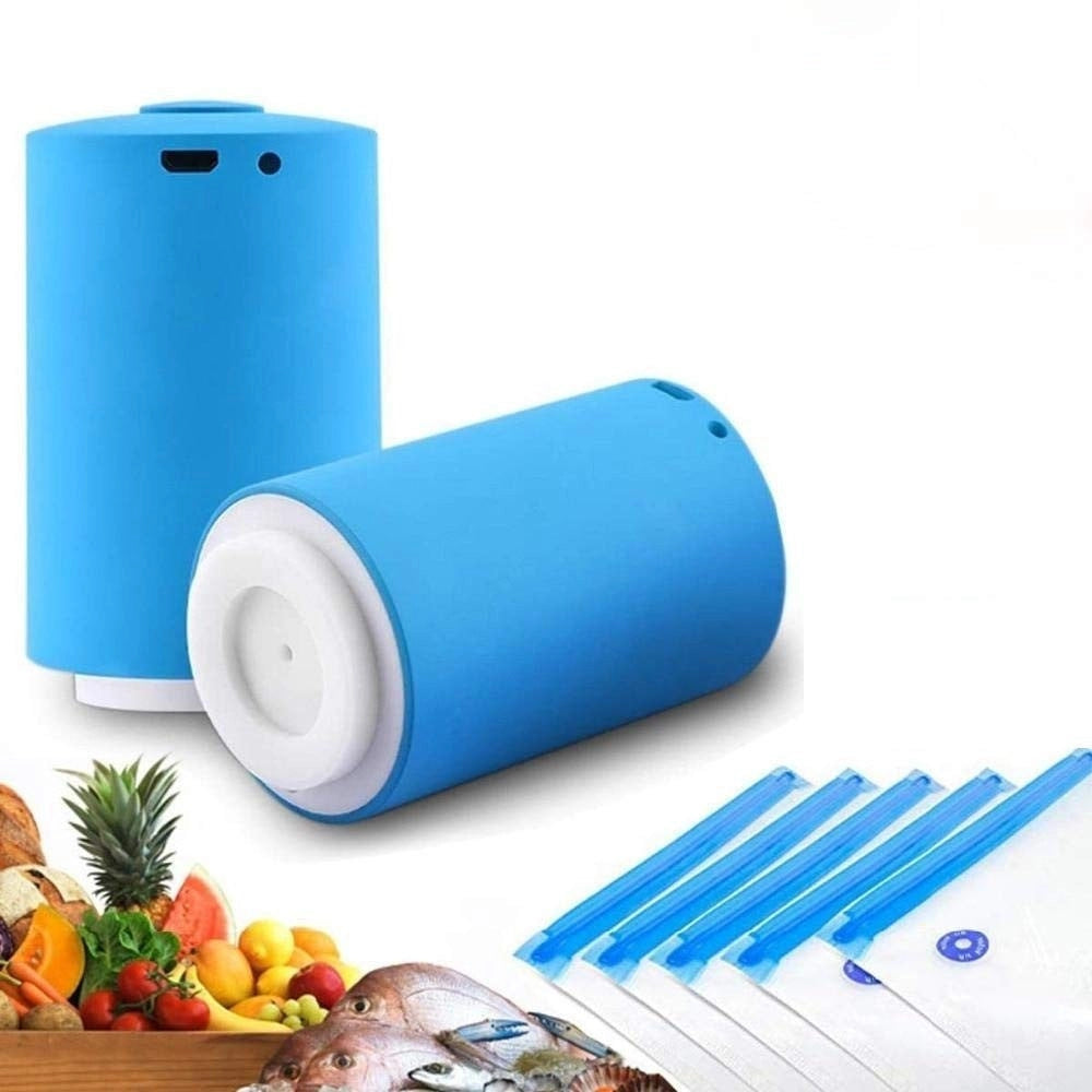 Trade Shop - Mini Macchina Sigillatrice Per Sottovuoto Chiudi Buste Alimenti Cibi + Sacchetti -