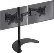 Beugel per Doppio Monitor - Design Indipendente - Per Schermi LED/LCD 13”-27” - Altezza Regolabile