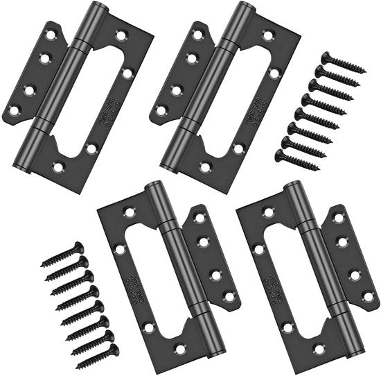 Maniglie per porte in acciaio inossidabile 4" - 4 pezzi - con viti - 100mm - shockresistenti - facili da installare