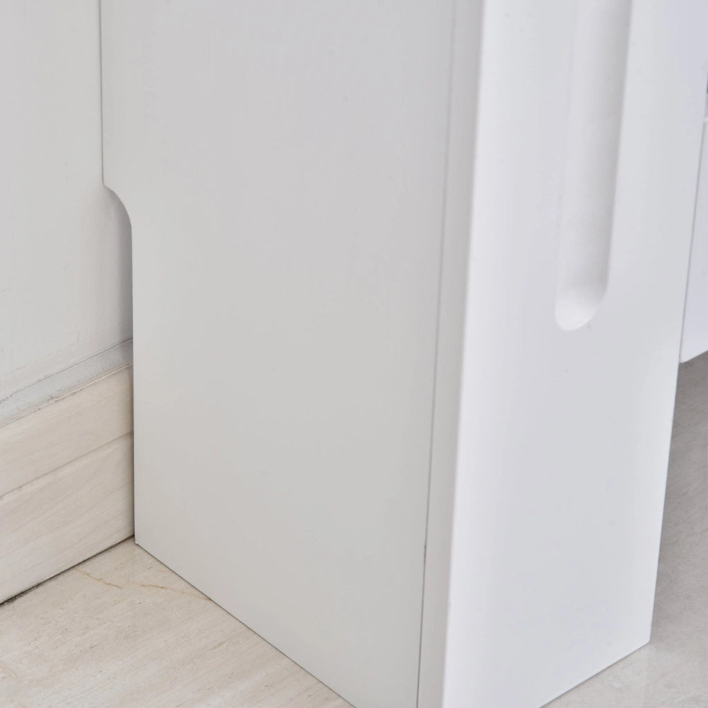 Copritermosifone in Legno MDF Bianco 112x19x81 cm