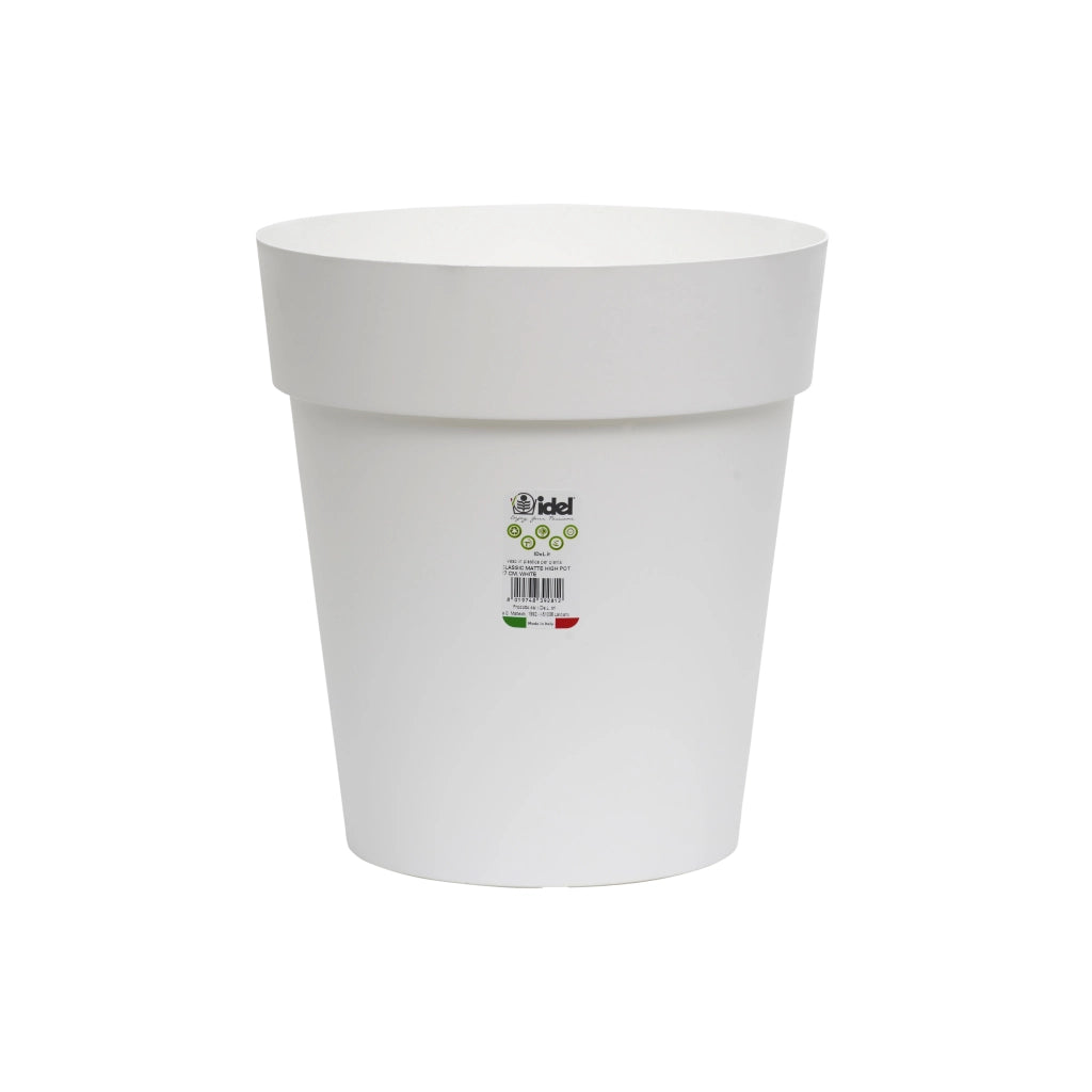 VASO HIGH POT D.27XH29CM BIANCO.