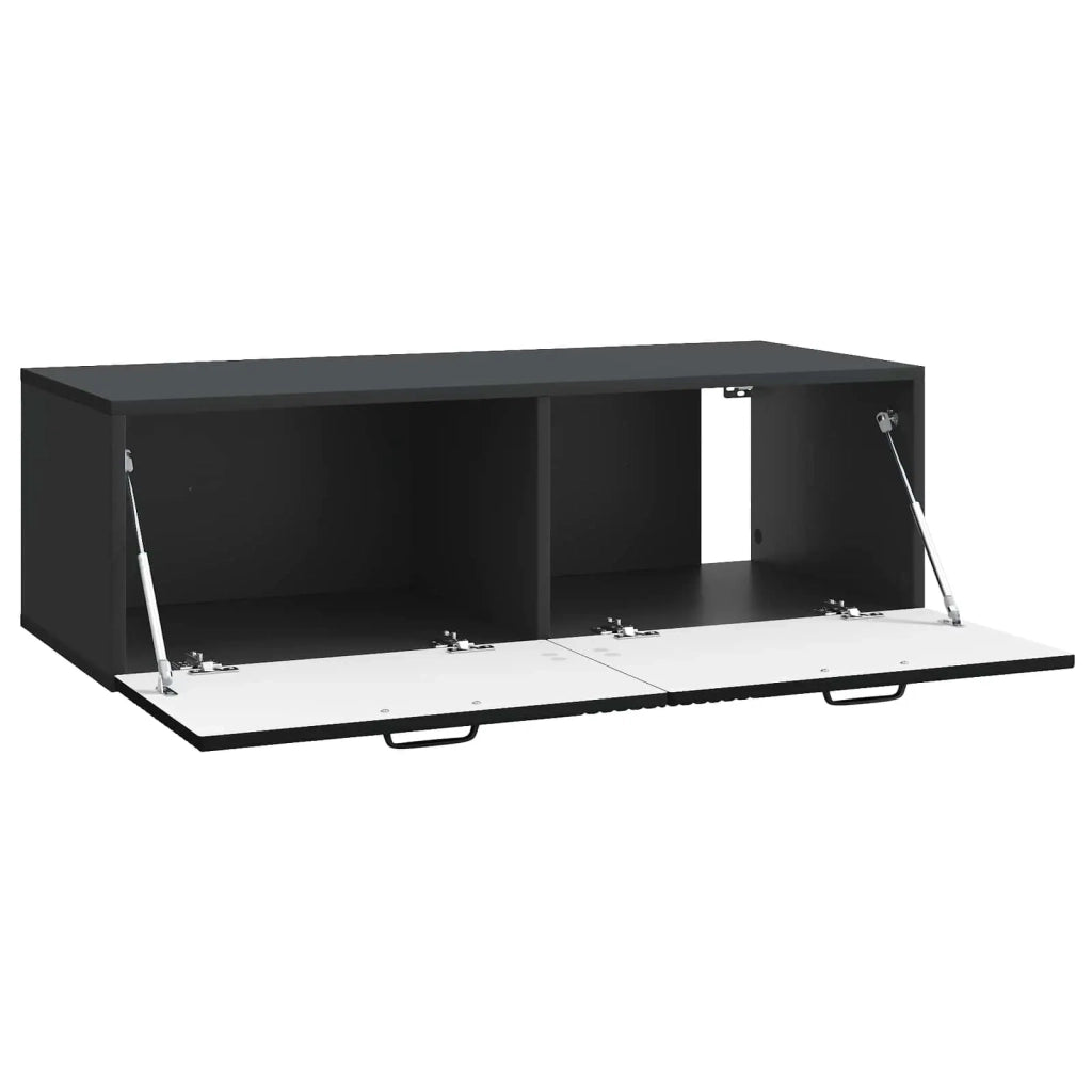 Mobile TV da Muro Montaggio a Parete | Armadietto TV | Mobile Porta TV Nero 98 x 41 x 30 cm