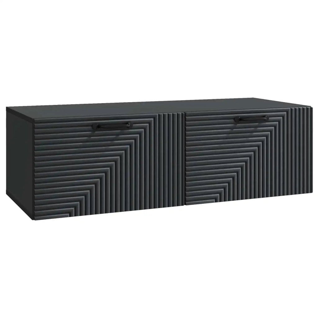 Mobile TV da Muro Montaggio a Parete | Armadietto TV | Mobile Porta TV Nero 98 x 41 x 30 cm