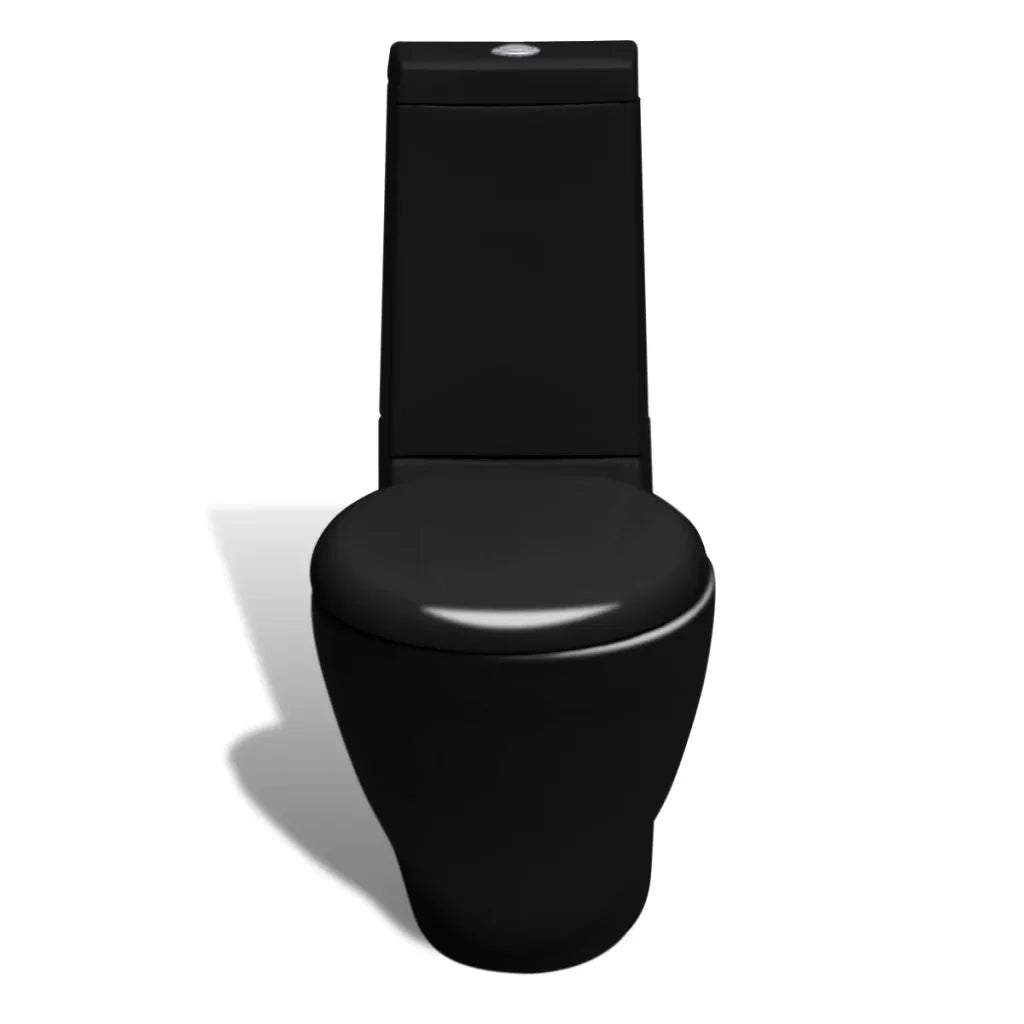 Set Toilette e Bidè in Ceramica Nero 270567