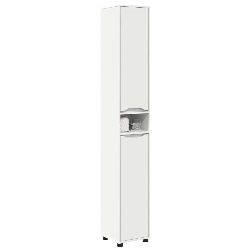 Mobile da Bagno Bianco 30,5 x 30 x 195 cm Legno multistrato 888757