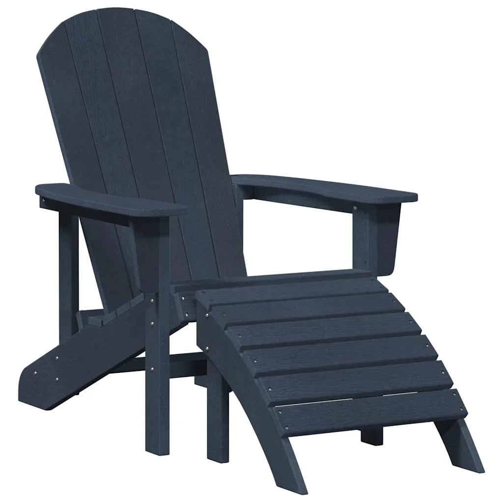Sedia Adirondack Blu navy 82 x 74 x 92 cm HDPE 42006630