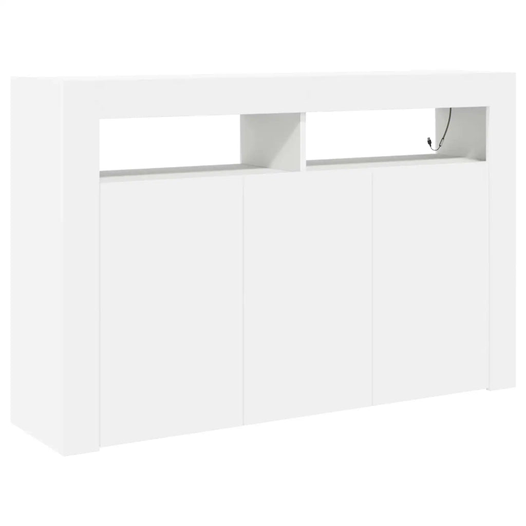 Credenza Bianco 116 x 30 x 75 cm Legno multistrato 3333876