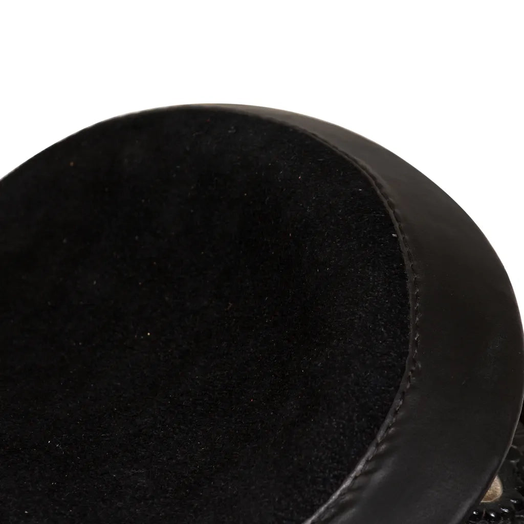 Sella Western Testiera e Pettorale in Vera Pelle 17" Nero 91354