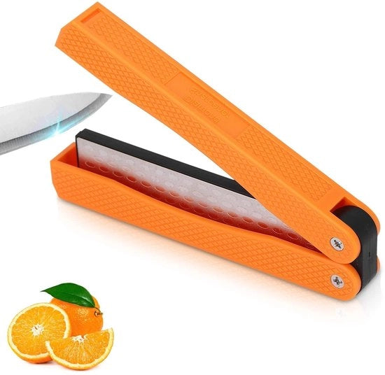 Serratrice portatile pieghevole con superficie antiscivolo in diamante - sicura da utilizzare - 12,5 cm - per camper e cucina da campo