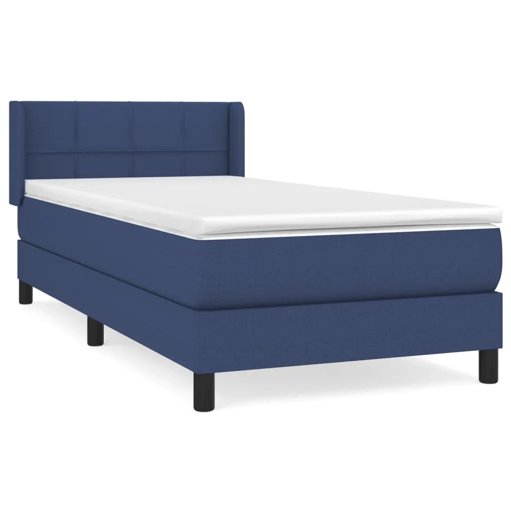 Giroletto a Molle con Materasso Blu 90x190 cm in Tessuto 3129679