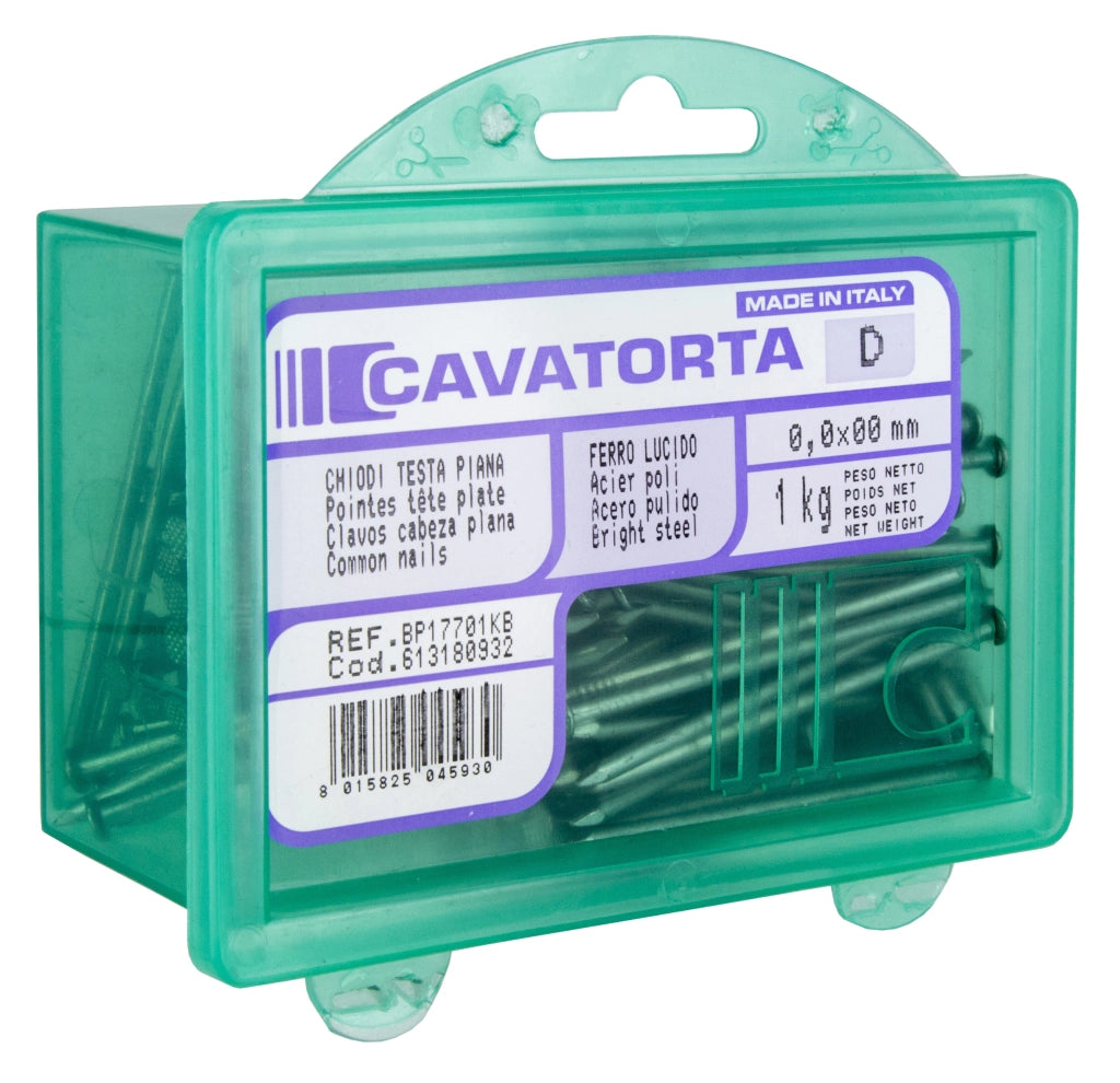 SCATOLA DA KG. 1 CHIODI T. PIANA (4,5) 20X100- 1,0 pz