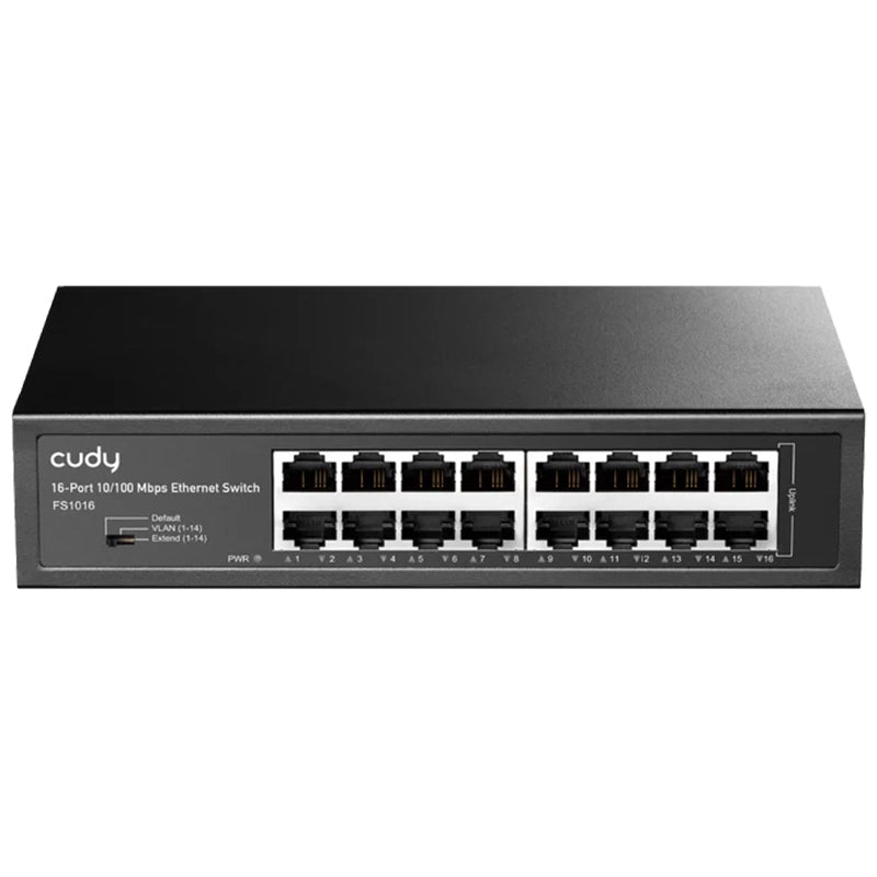 Cudy FS1016 Switch Ethernet 16 Porte 10/100 Mbps Unmanaged in Metallo