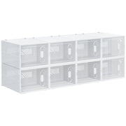 Armadio modulare a cubi ¨C Minimal ¨C 8 cubi, bianco e trasparente
