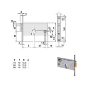 Elettroserratura Inf.Fasce All 14350-80-0 Cisa